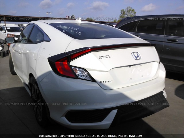 2HGFC3B74JH352932 - 2018 HONDA CIVIC EXL WHITE photo 3