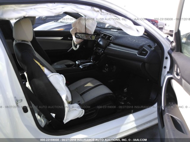 2HGFC3B74JH352932 - 2018 HONDA CIVIC EXL WHITE photo 5