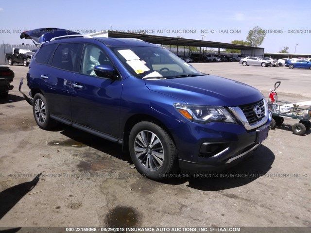 5N1DR2MNXHC653627 - 2017 NISSAN PATHFINDER S/SV/SL/PLATINUM BLUE photo 1
