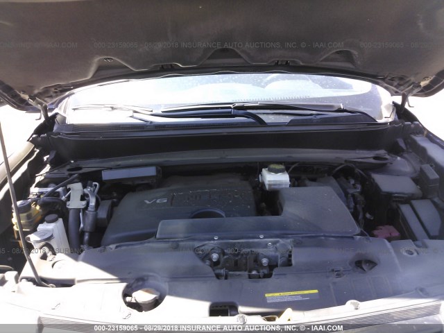 5N1DR2MNXHC653627 - 2017 NISSAN PATHFINDER S/SV/SL/PLATINUM BLUE photo 10