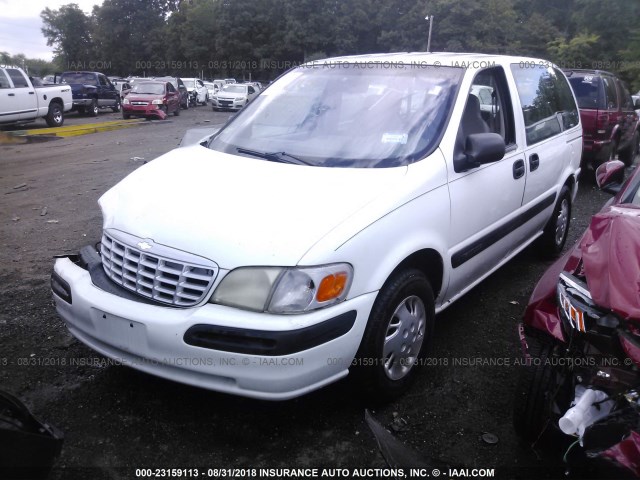 1GNDU23E4YD277531 - 2000 CHEVROLET VENTURE ECONOMY WHITE photo 2