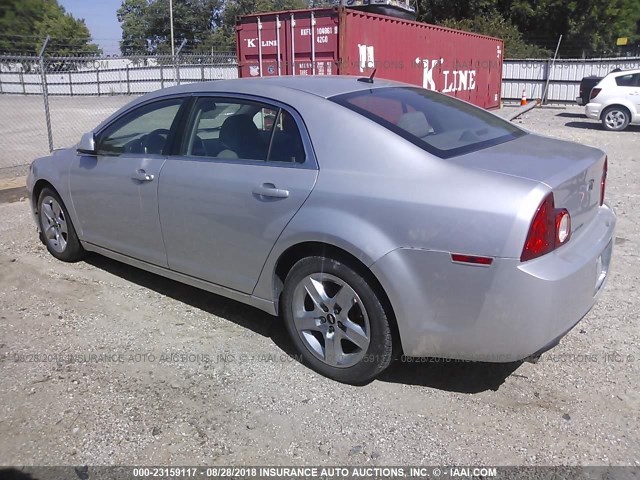 1G1ZC5EB2AF222777 - 2010 CHEVROLET MALIBU 1LT ვერცხლისფერი ფოტო 3