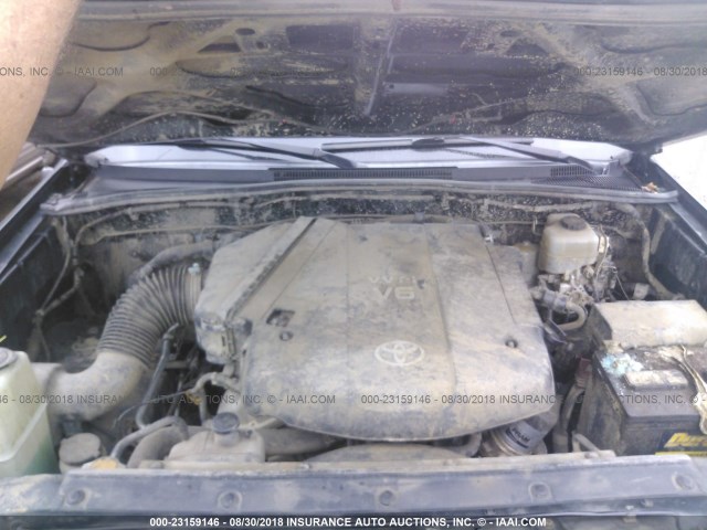 3TMLU4ENXAM042820 - 2010 TOYOTA TACOMA DOUBLE CAB 绿色 照片 10