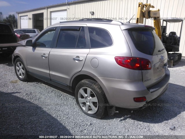 5NMSH13E57H030135 - 2007 HYUNDAI SANTA FE SE/LIMITED GOLD photo 3