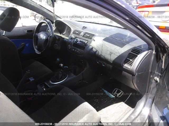 1HGEM21134L084169 - 2004 HONDA CIVIC DX VP BLACK photo 5