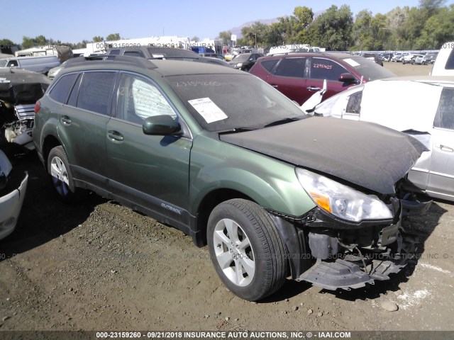 4S4BRCCC4E3295563 - 2014 SUBARU OUTBACK 2.5I PREMIUM GREEN photo 1