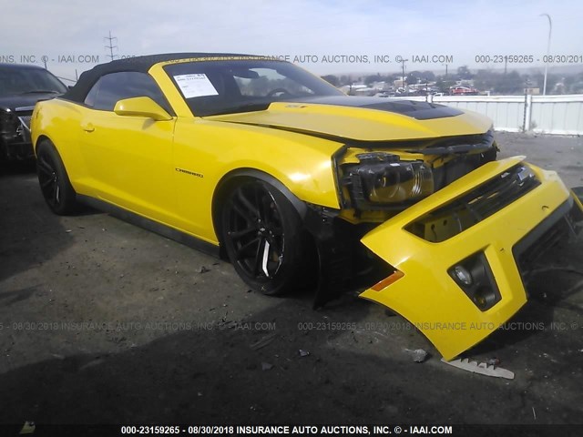 2G1FZ3DPXD9801998 - 2013 CHEVROLET CAMARO ZL1 黄色 照片 1