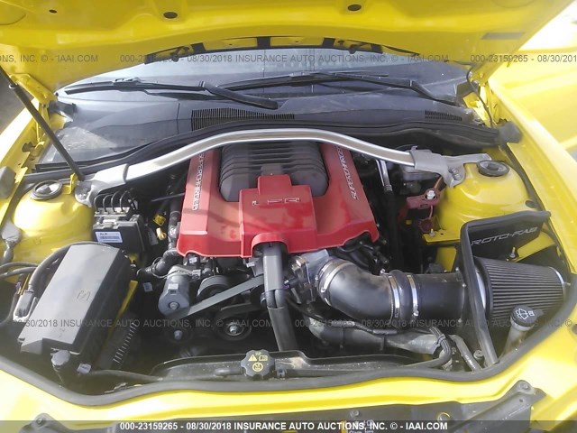 2G1FZ3DPXD9801998 - 2013 CHEVROLET CAMARO ZL1 黄色 照片 10
