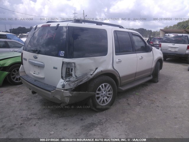 1FMJU1H58BEF56069 - 2011 FORD EXPEDITION XLT/KING RANCH WHITE photo 4