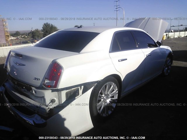 2C3CCACG7CH245935 - 2012 CHRYSLER 300 LIMITED WHITE photo 4