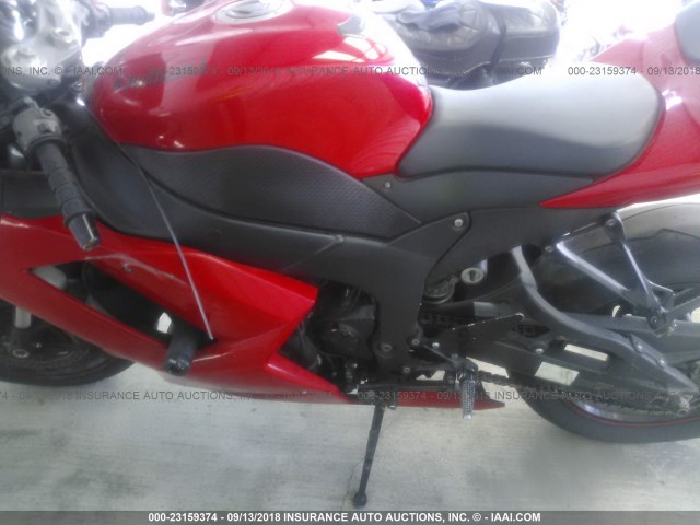 JKAZX4P127A024677 - 2007 KAWASAKI ZX600 P RED photo 9