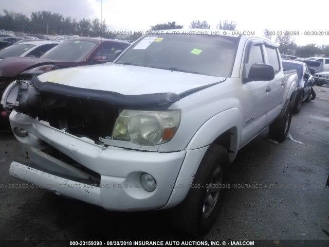 3TMJU62N18M056610 - 2008 TOYOTA TACOMA DOUBLE CAB PRERUNNER WHITE photo 2