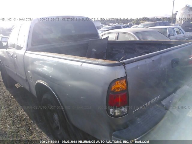 5TBRT34133S426200 - 2003 TOYOTA TUNDRA ACCESS CAB SR5 SILVER photo 3
