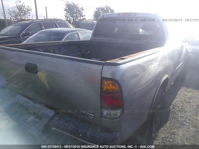 5TBRT34133S426200 - 2003 TOYOTA TUNDRA ACCESS CAB SR5 SILVER photo 4