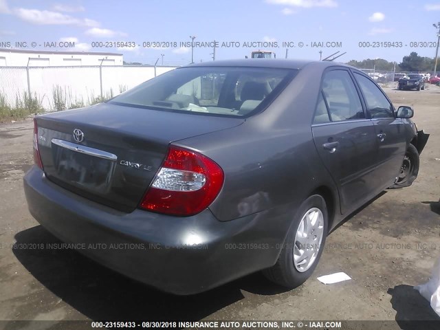4T1BE32K94U914963 - 2004 TOYOTA CAMRY LE/XLE/SE Сұр фото 4