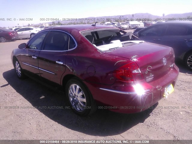 2G4WC582291141282 - 2009 BUICK LACROSSE CX RED photo 3