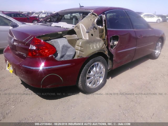 2G4WC582291141282 - 2009 BUICK LACROSSE CX RED photo 4