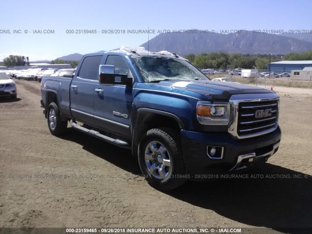 1GT423C86FF636698 - 2015 GMC SIERRA K3500 SLT BLUE photo 1