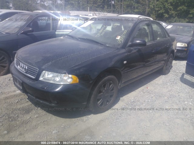 WAUDC28D8YA090500 - 2000 AUDI A4 1.8T QUATTRO BLACK photo 2