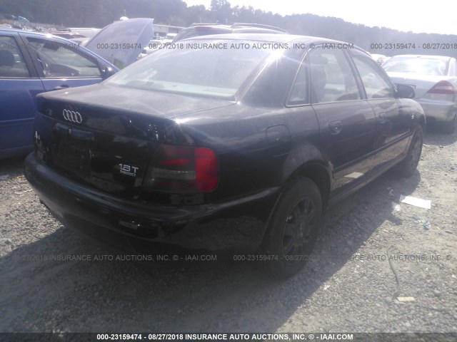 WAUDC28D8YA090500 - 2000 AUDI A4 1.8T QUATTRO BLACK photo 4