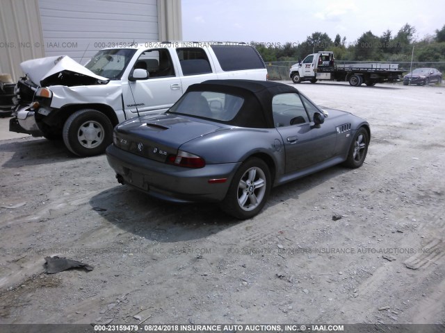 WBACH9343YLF89922 - 2000 BMW Z3 2.3 BLUE photo 4