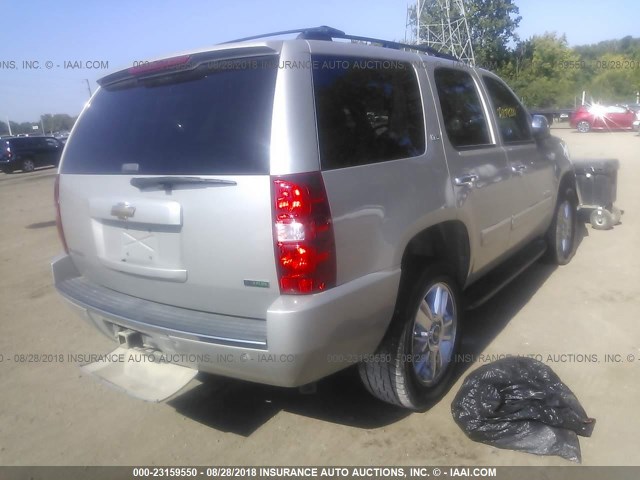 1GNFK33009R147520 - 2009 CHEVROLET TAHOE K1500 LTZ SILVER photo 4