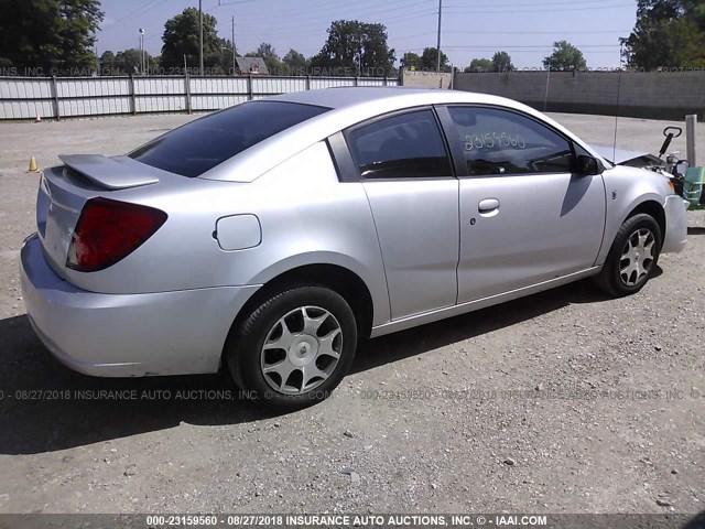 1G8AN12F25Z174324 - 2005 SATURN ION LEVEL 2 SILVER photo 4