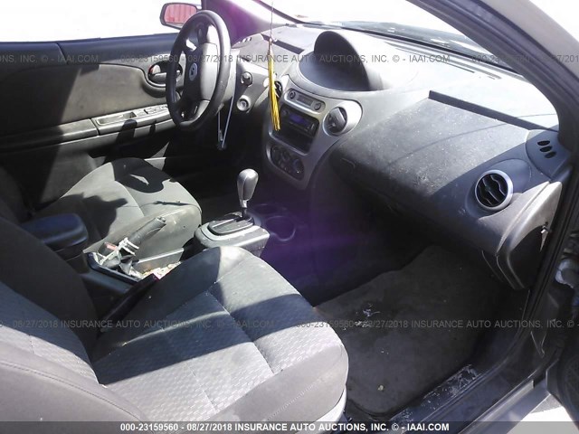 1G8AN12F25Z174324 - 2005 SATURN ION LEVEL 2 SILVER photo 5