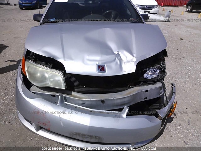 1G8AN12F25Z174324 - 2005 SATURN ION LEVEL 2 SILVER photo 6