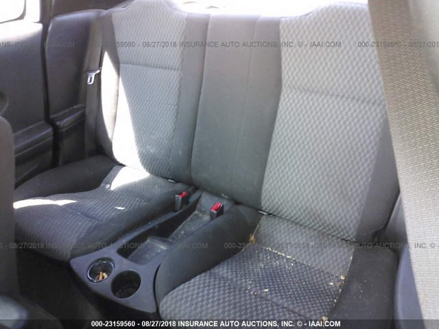 1G8AN12F25Z174324 - 2005 SATURN ION LEVEL 2 SILVER photo 8