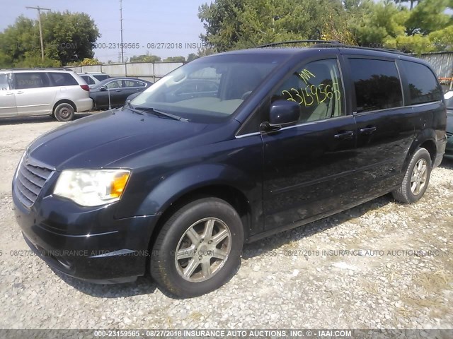 2A8HR54P58R121193 - 2008 CHRYSLER TOWN & COUNTRY TOURING BLUE photo 2