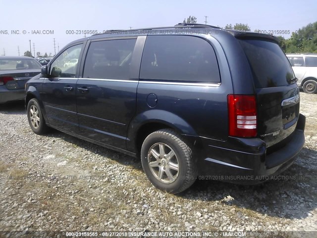 2A8HR54P58R121193 - 2008 CHRYSLER TOWN & COUNTRY TOURING BLUE photo 3