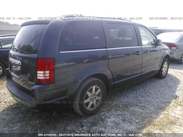 2A8HR54P58R121193 - 2008 CHRYSLER TOWN & COUNTRY TOURING BLUE photo 4