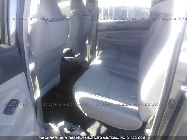 5TFLU4EN7CX025034 - 2012 TOYOTA TACOMA DOUBLE CAB ნაცრისფერი ფოტო 8