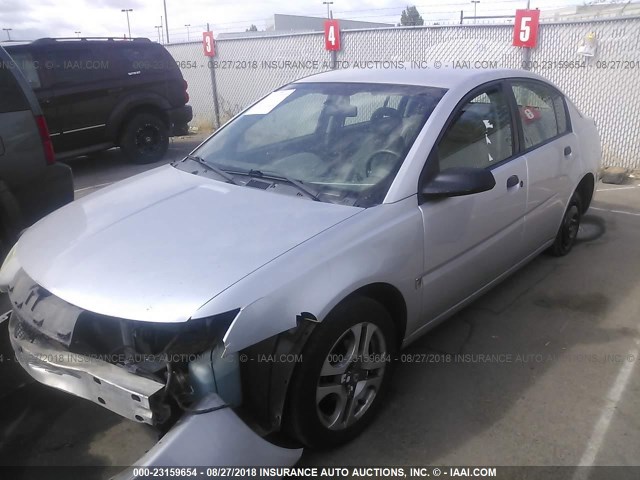 1G8AG52FX4Z215993 - 2004 SATURN ION LEVEL 1 SILVER photo 2