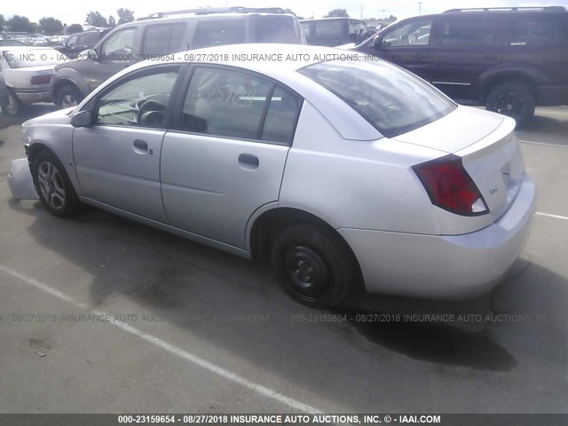 1G8AG52FX4Z215993 - 2004 SATURN ION LEVEL 1 SILVER photo 3