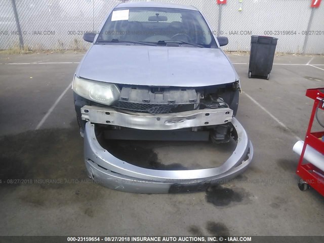 1G8AG52FX4Z215993 - 2004 SATURN ION LEVEL 1 SILVER photo 6