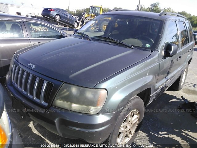 1J4GX48S04C187245 - 2004 JEEP GRAND CHEROKEE LAREDO/COLUMBIA/FREEDOM GRAY photo 2