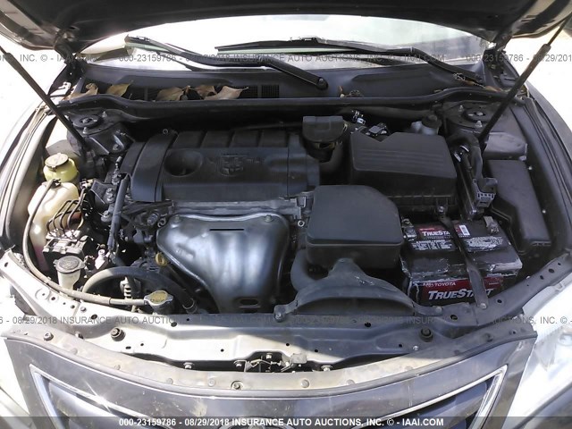 4T4BF3EK3BR187217 - 2011 TOYOTA CAMRY SE/LE/XLE ნაცრისფერი ფოტო 10