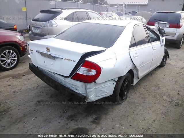 4T1BE32K14U316625 - 2004 TOYOTA CAMRY LE/XLE/SE 白色 照片 4