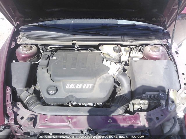 1G1ZK57789F229658 - 2009 CHEVROLET MALIBU LTZ 栗色 照片 10