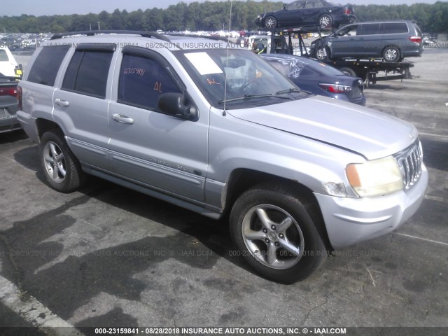 1J8GW68J14C106869 - 2004 JEEP GRAND CHEROKEE OVERLAND SILVER photo 1