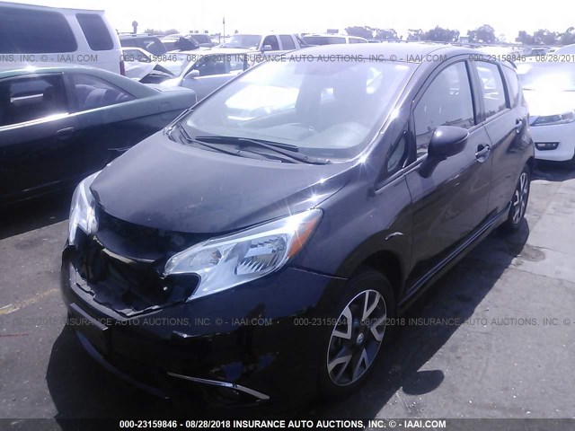 3N1CE2CP8GL390266 - 2016 NISSAN VERSA NOTE S/S PLUS/SV/SL/SR BLACK photo 2