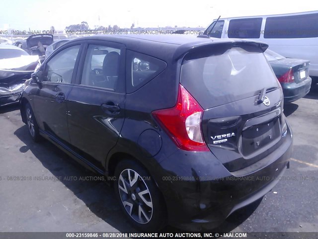 3N1CE2CP8GL390266 - 2016 NISSAN VERSA NOTE S/S PLUS/SV/SL/SR BLACK photo 3