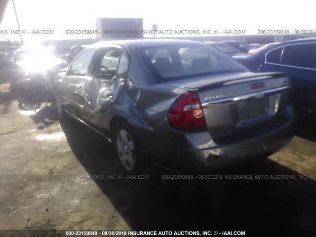 1G1ZU54834F105278 - 2004 CHEVROLET MALIBU LT GRAY photo 3