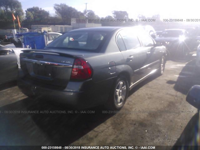1G1ZU54834F105278 - 2004 CHEVROLET MALIBU LT GRAY photo 4