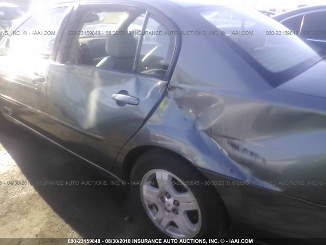 1G1ZU54834F105278 - 2004 CHEVROLET MALIBU LT GRAY photo 6