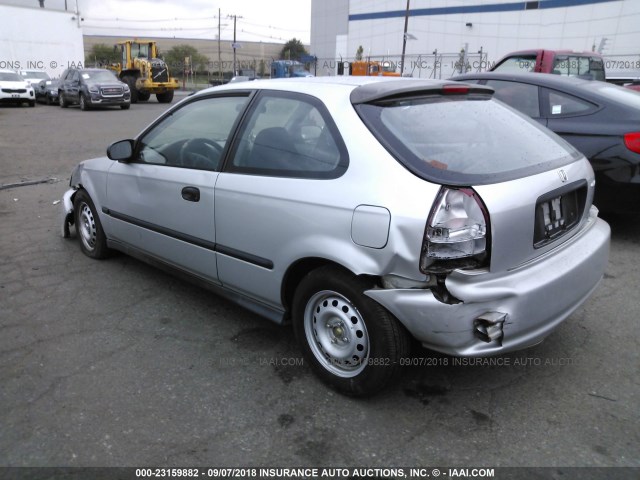 2HGEJ6425XH107876 - 1999 HONDA CIVIC CX SILVER photo 3