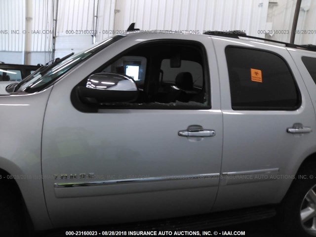 1GNSKCE06DR373176 - 2013 CHEVROLET TAHOE K1500 LTZ SILVER photo 6