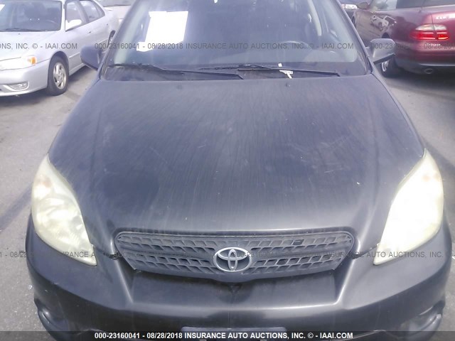 2T1KR32E35C328504 - 2005 TOYOTA COROLLA MATRIX XR BLACK photo 6